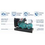 NEW 25kW Cummins LNG CNG  Gas Genset HTG-25GF for sale| NEW-machinery