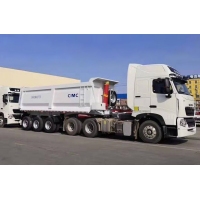 NEW 3 Axles Dump Semi Trailer 40t Air Suspension  Guardrail Pile, DTH Drilling Rig , Hydraulic Core Drill Rig, Pneumatic Drill Rig, Geological Exploration Drill Rig, Big Diameter Drill Rig