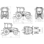 NEW  industrial DF304EM farm Tractor  4WD for sale